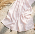 Light Baby Pink Feather lite Hijab with SWAROVSKI®️ crystals