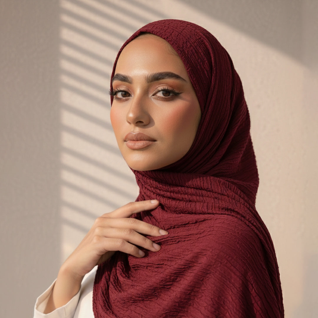 Crinkle Rayon HIjabs (3PCS Bundle Select Colors)