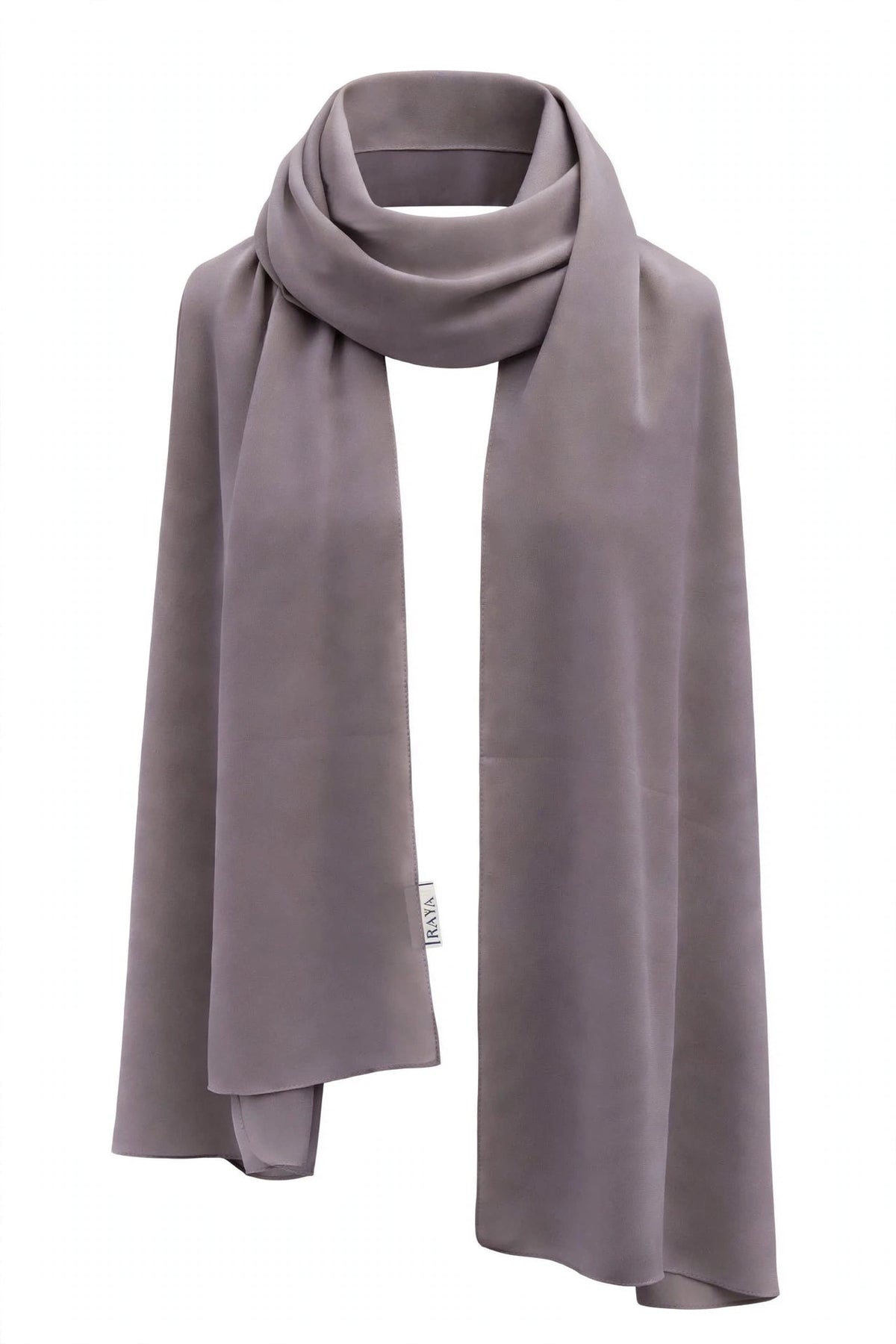Dusty Grey Feather lite Hijab with SWAROVSKI®️ crystals