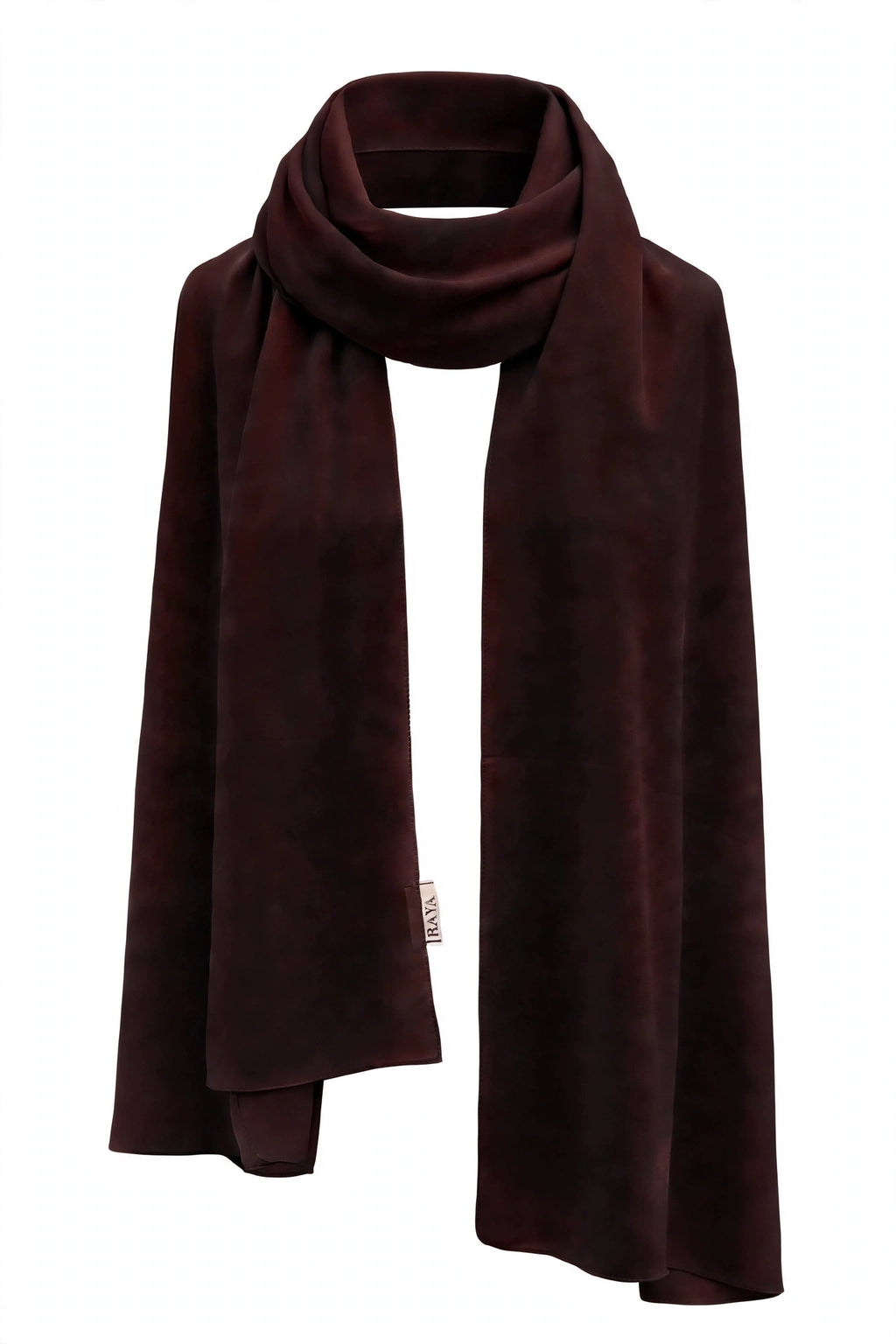 Espresso Feather lite Hijab with SWAROVSKI®️ crystals