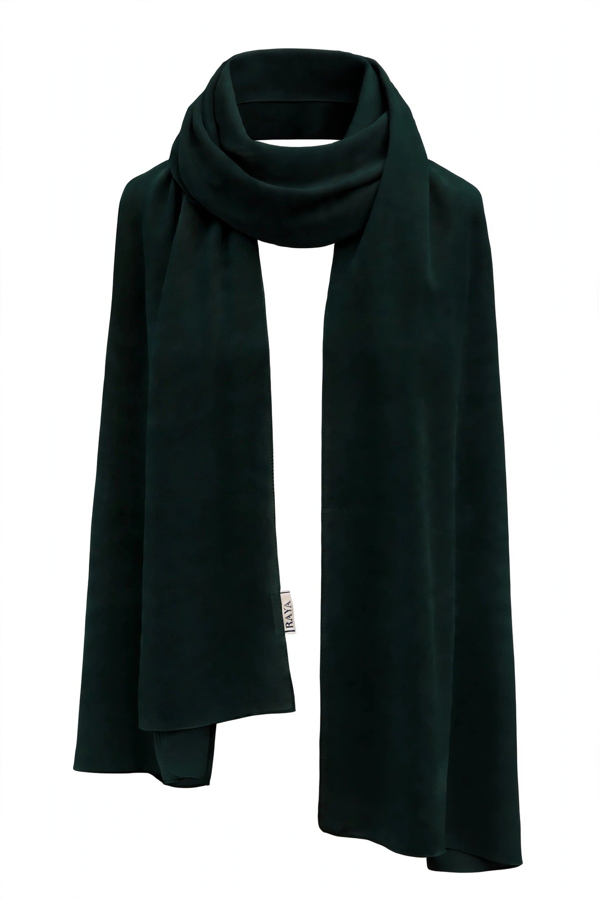Deep Green Olive Feather lite Hijab