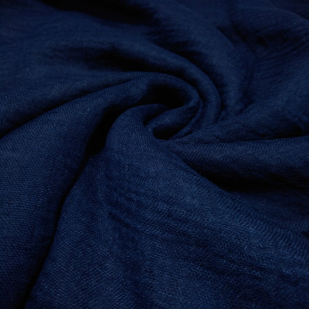 NAVY BLUE CRINKLE HIJAB