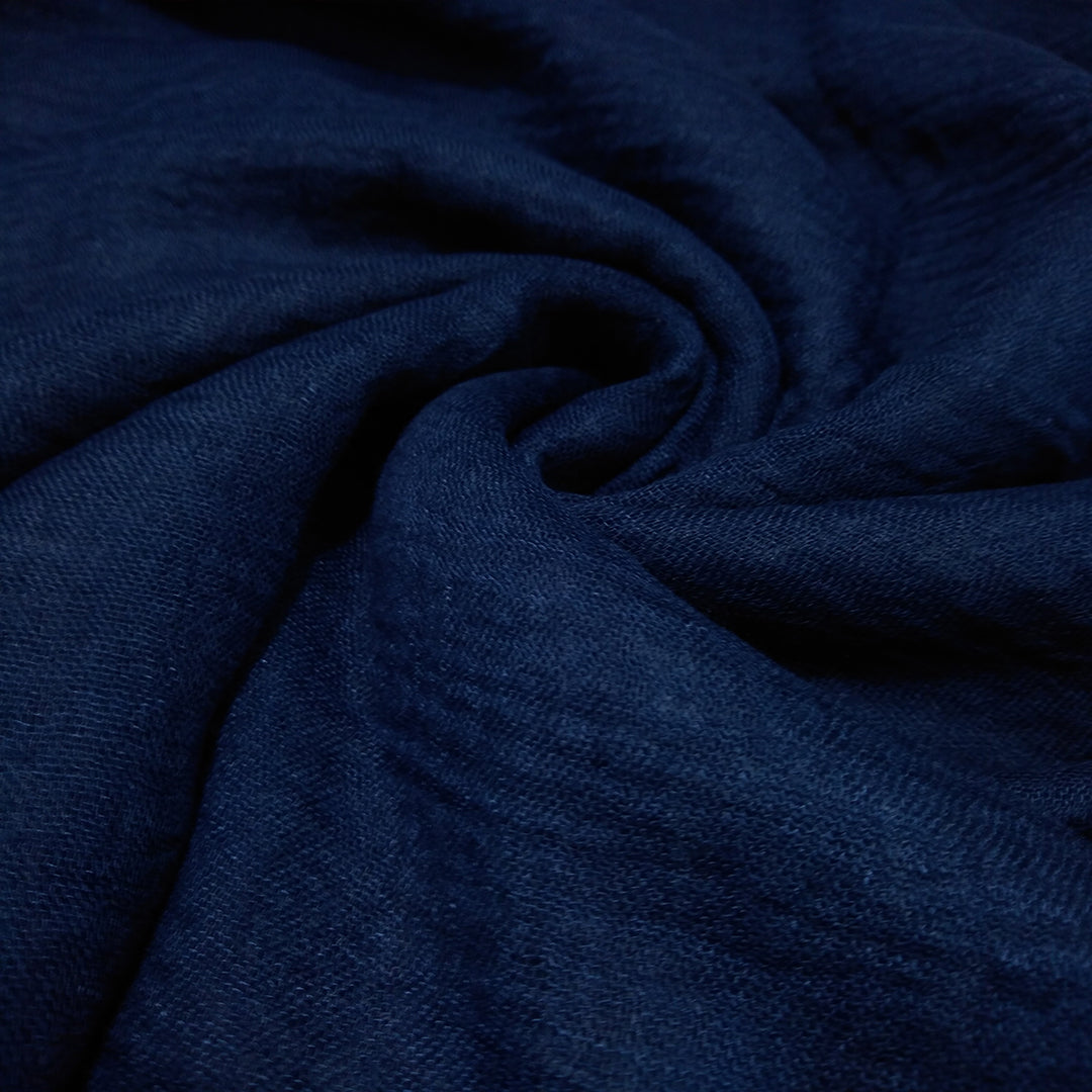 NAVY BLUE CRINKLE HIJAB