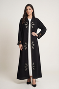 Noir Petal Abaya