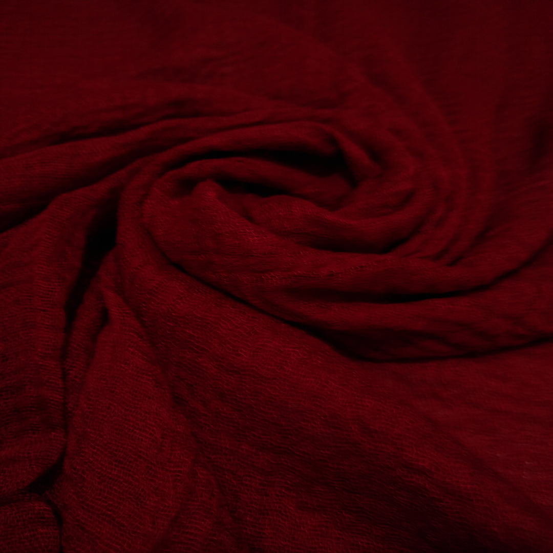 MAROON CRINKLE HIJAB