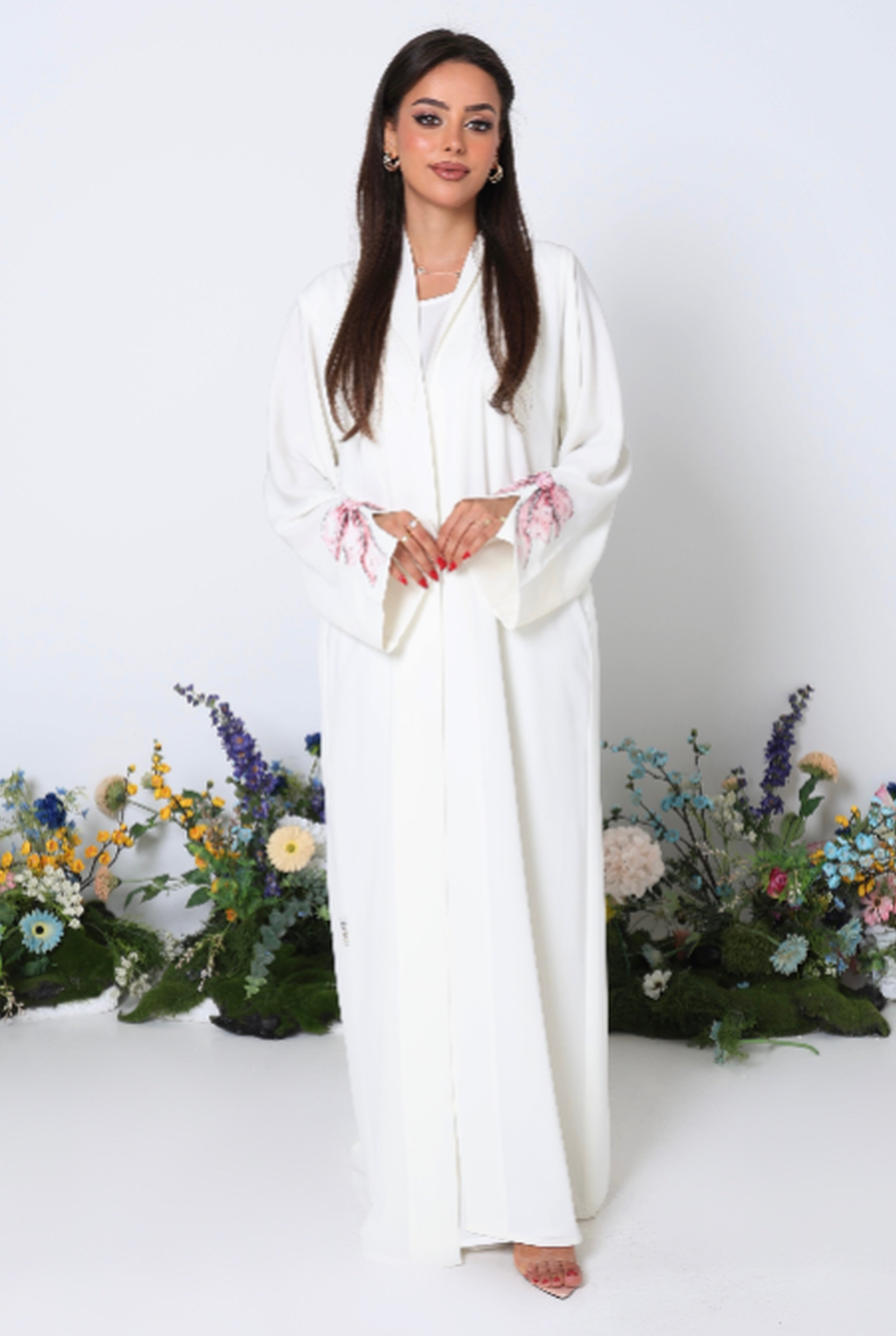 Bella Bow Abaya Set with Inner Dress