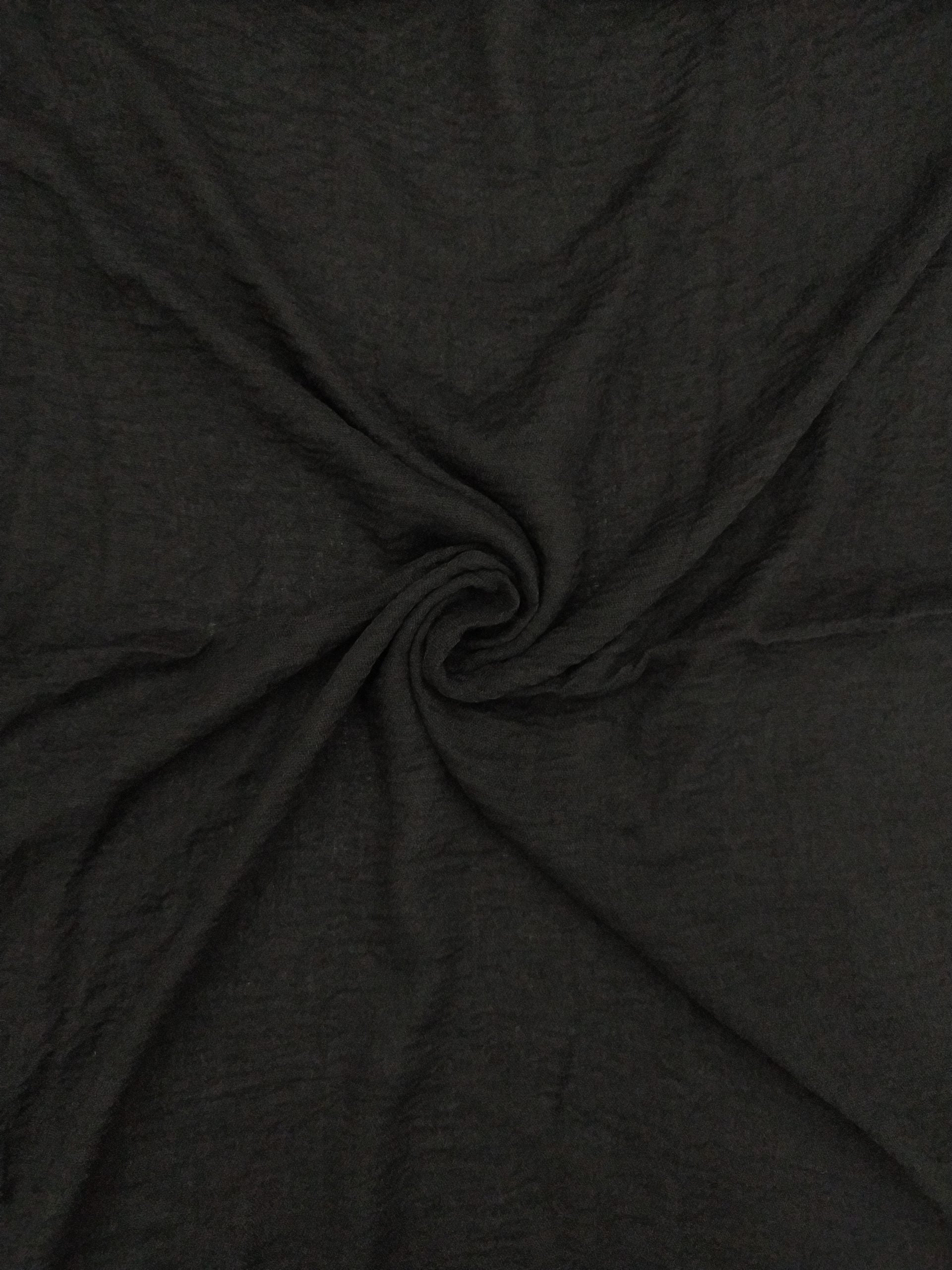 BLACK CRINKLE HIJAB