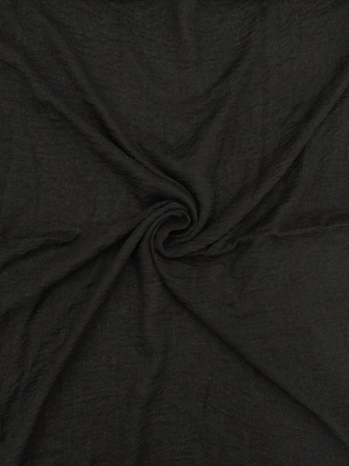 BLACK CRINKLE HIJAB