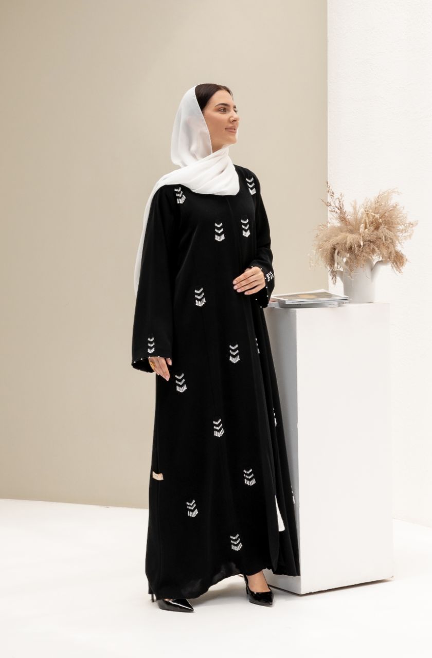 Lunar Pearl Abaya - RAYA LUXURY PRET