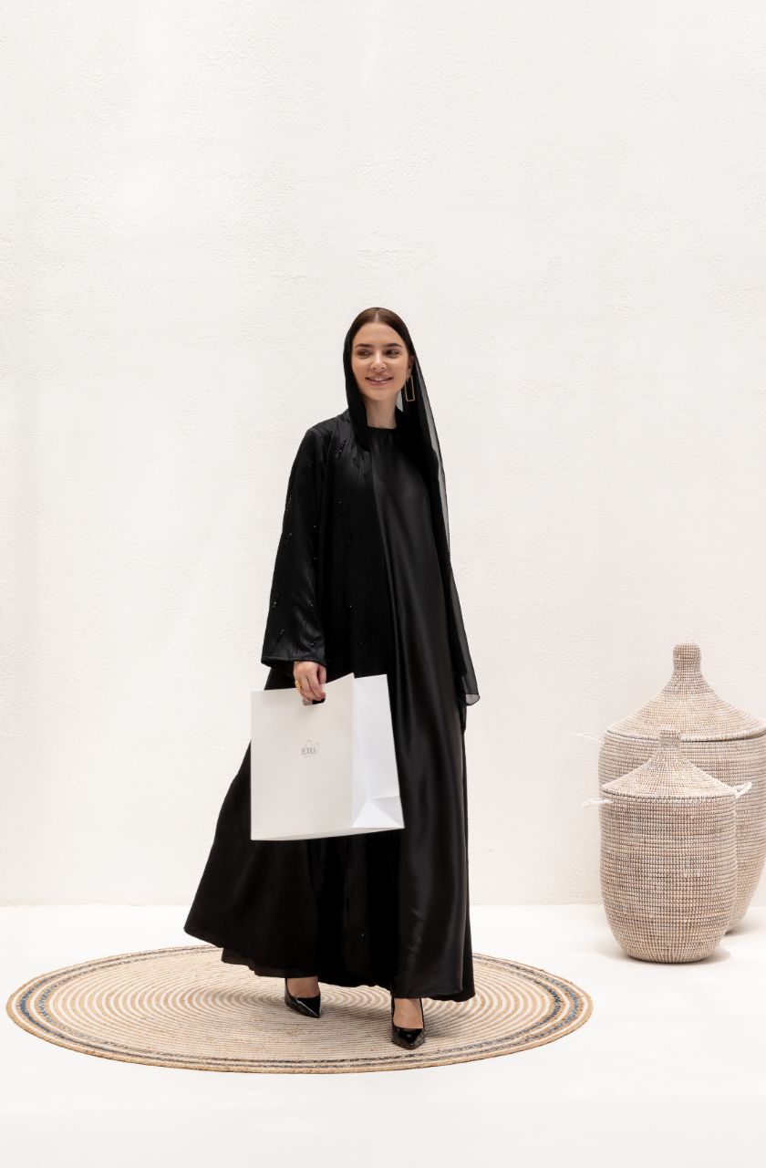 Noir Nebula Abaya - Rayaluxurypret