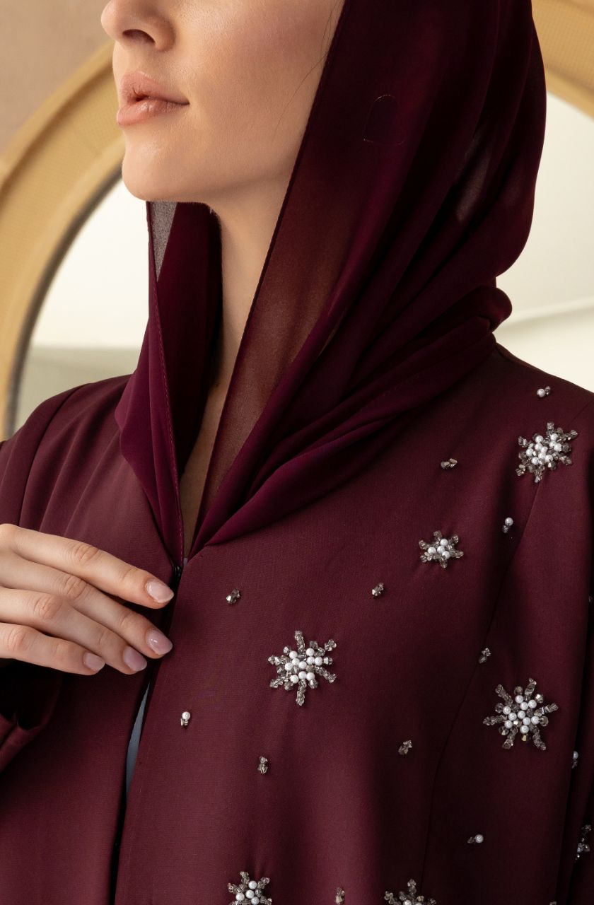 Starlit Echo Abaya - Rayaluxurypret