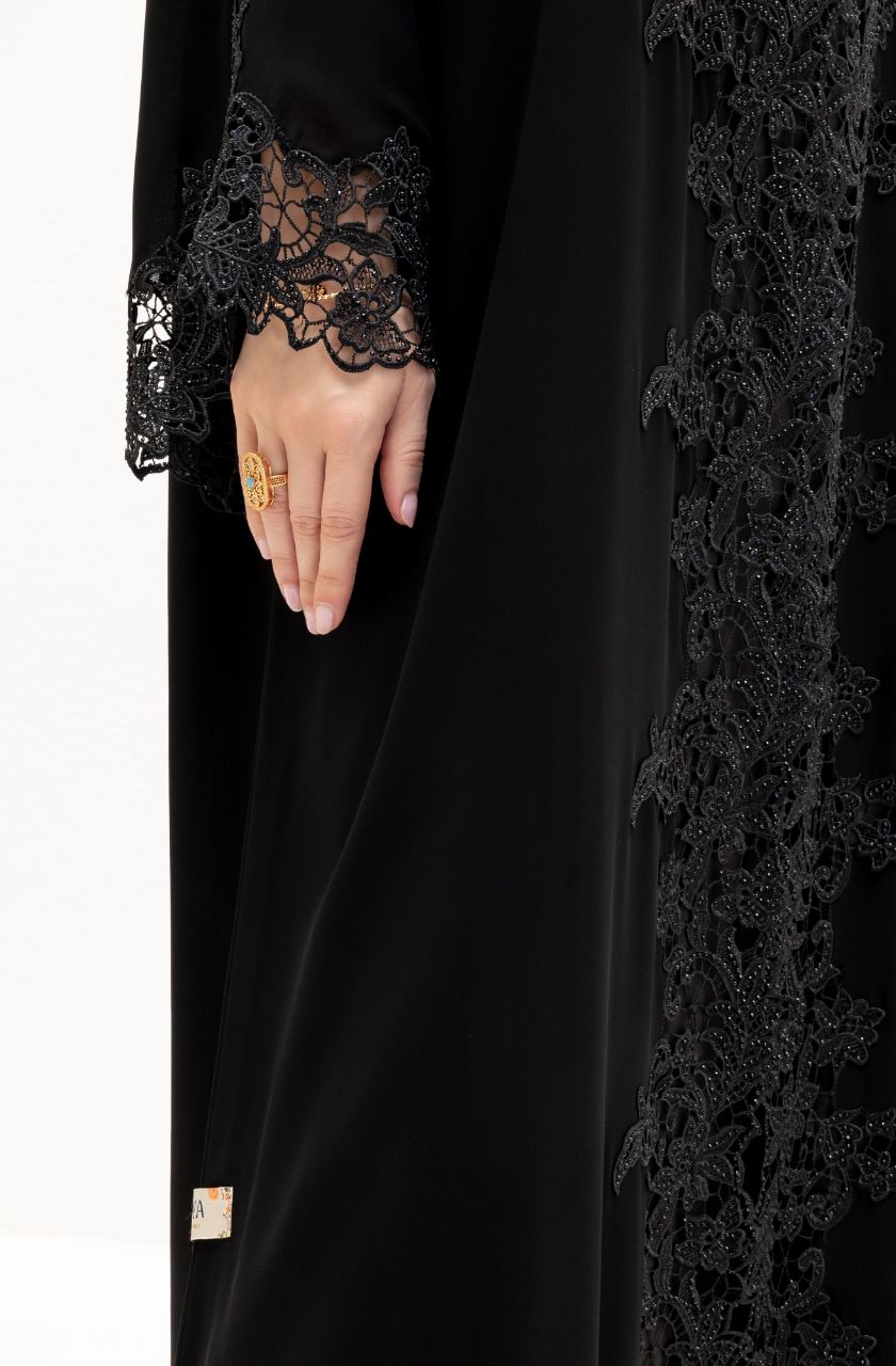 Chiffon Lace Abaya - Rayaluxurypret