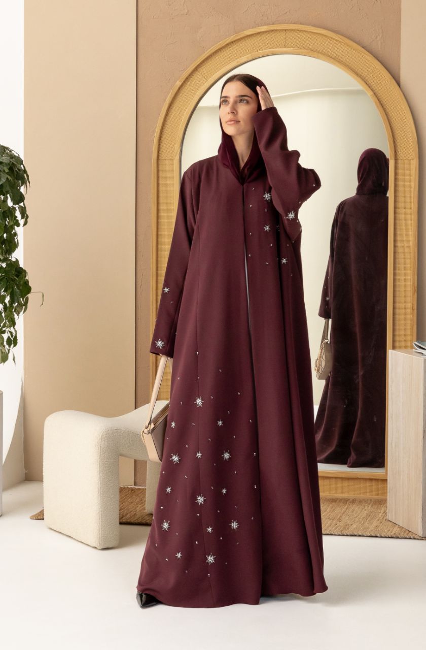 Starlit Echo Abaya - Rayaluxurypret