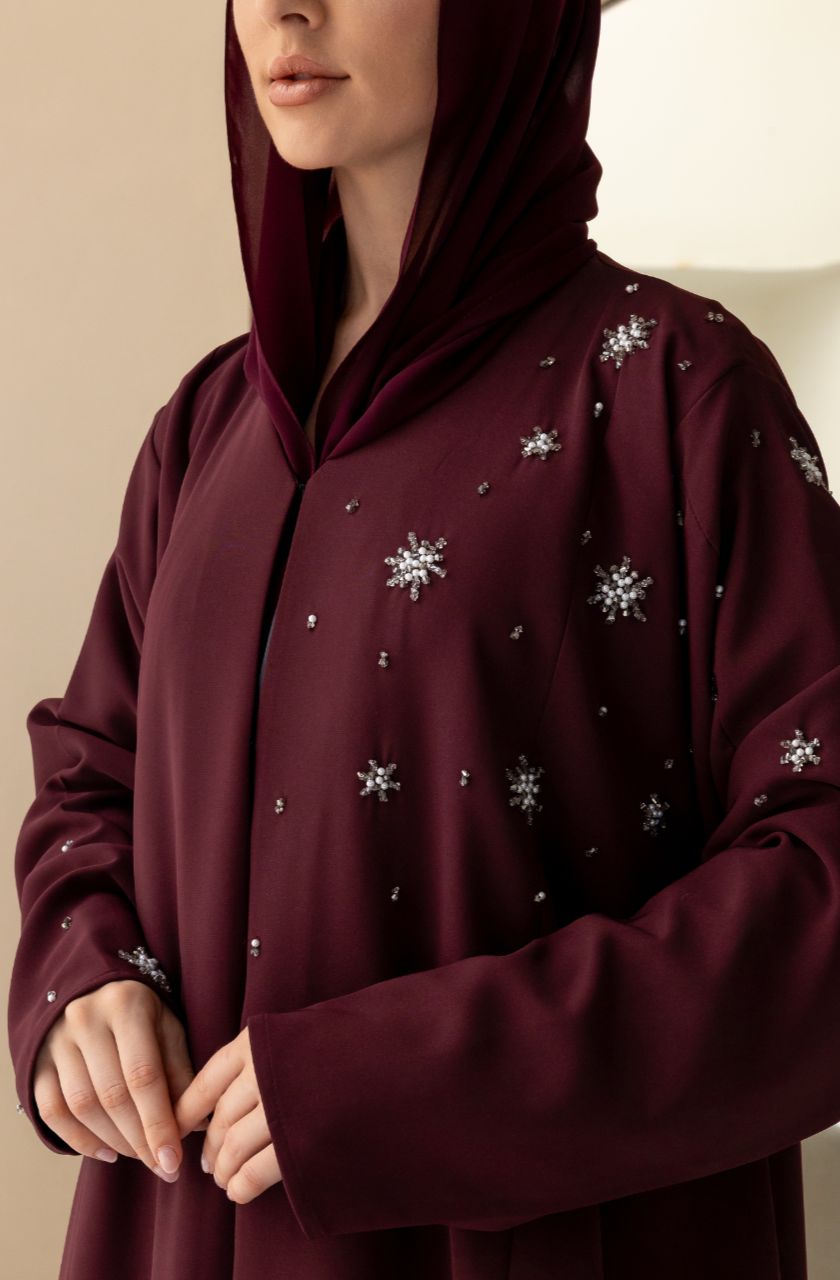 Starlit Echo Abaya - Rayaluxurypret