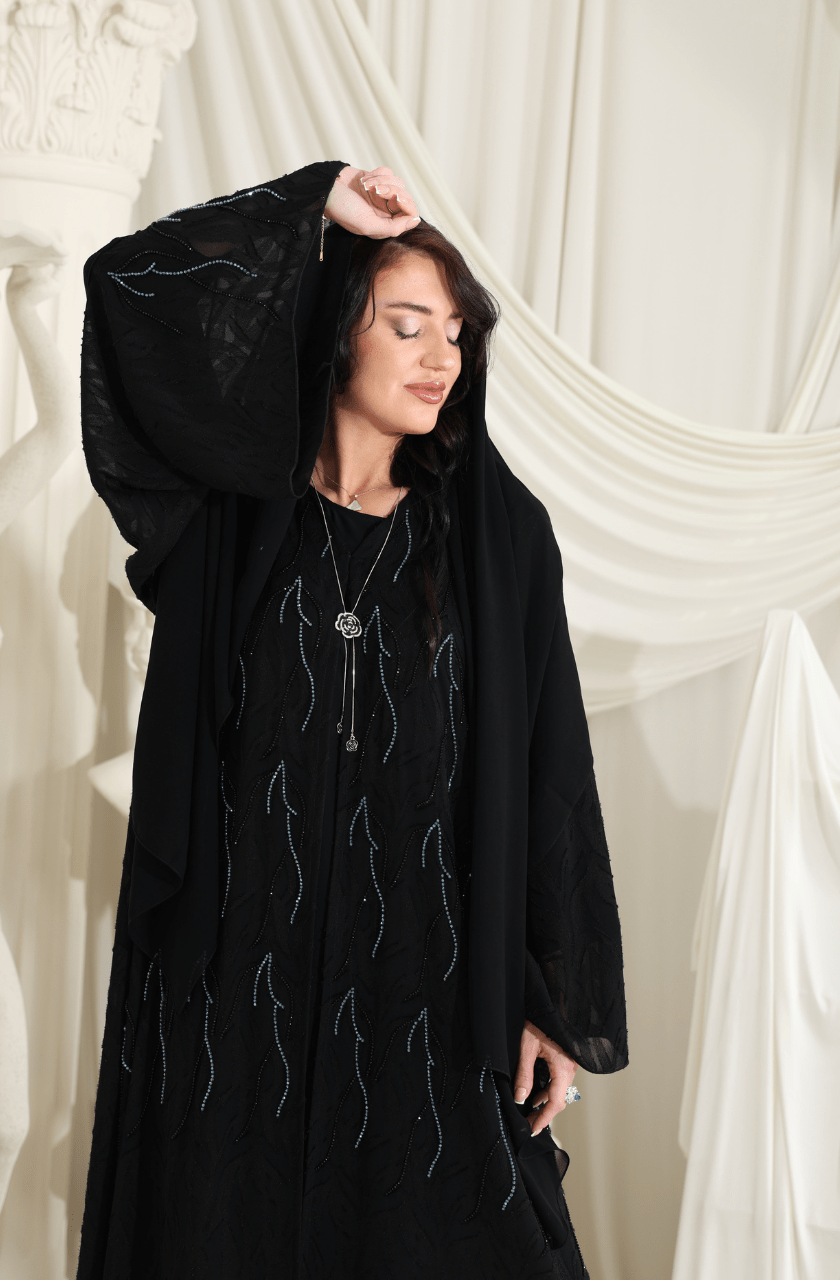 Etoile Grise Abaya - Rayaluxurypret