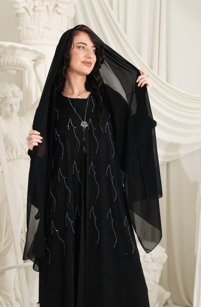 Etoile Grise Abaya - Rayaluxurypret