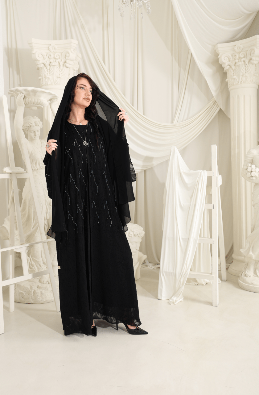 Etoile Grise Abaya - Rayaluxurypret