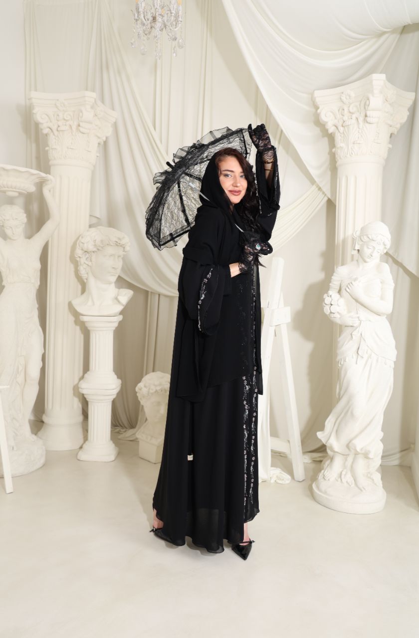Rose de Sapphire Abaya - Rayaluxurypret