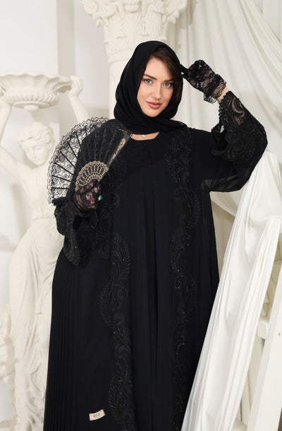 Tourbillon Noir Abaya - Rayaluxurypret
