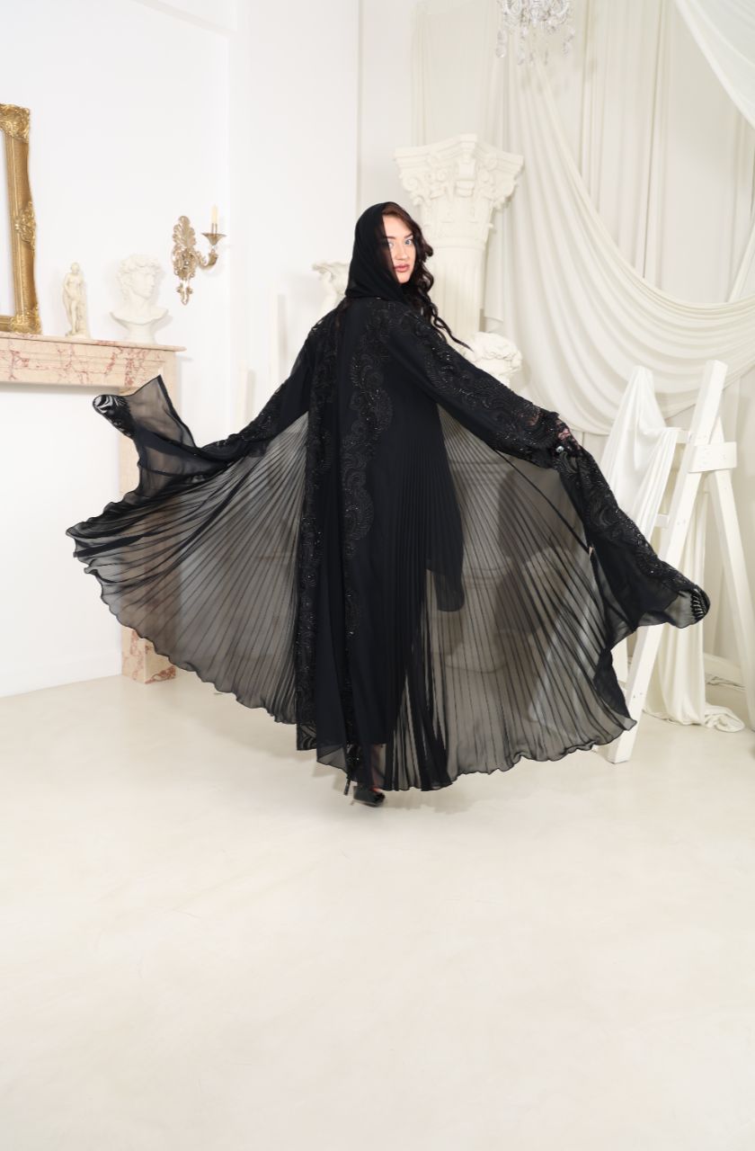 Tourbillon Noir Abaya - Rayaluxurypret