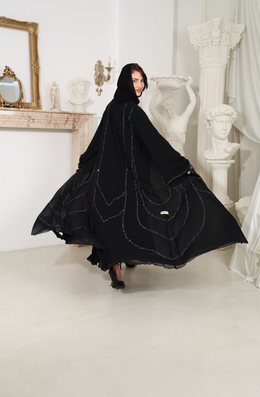Lueur d' Eiffel Abaya - RAYA LUXURY PRET
