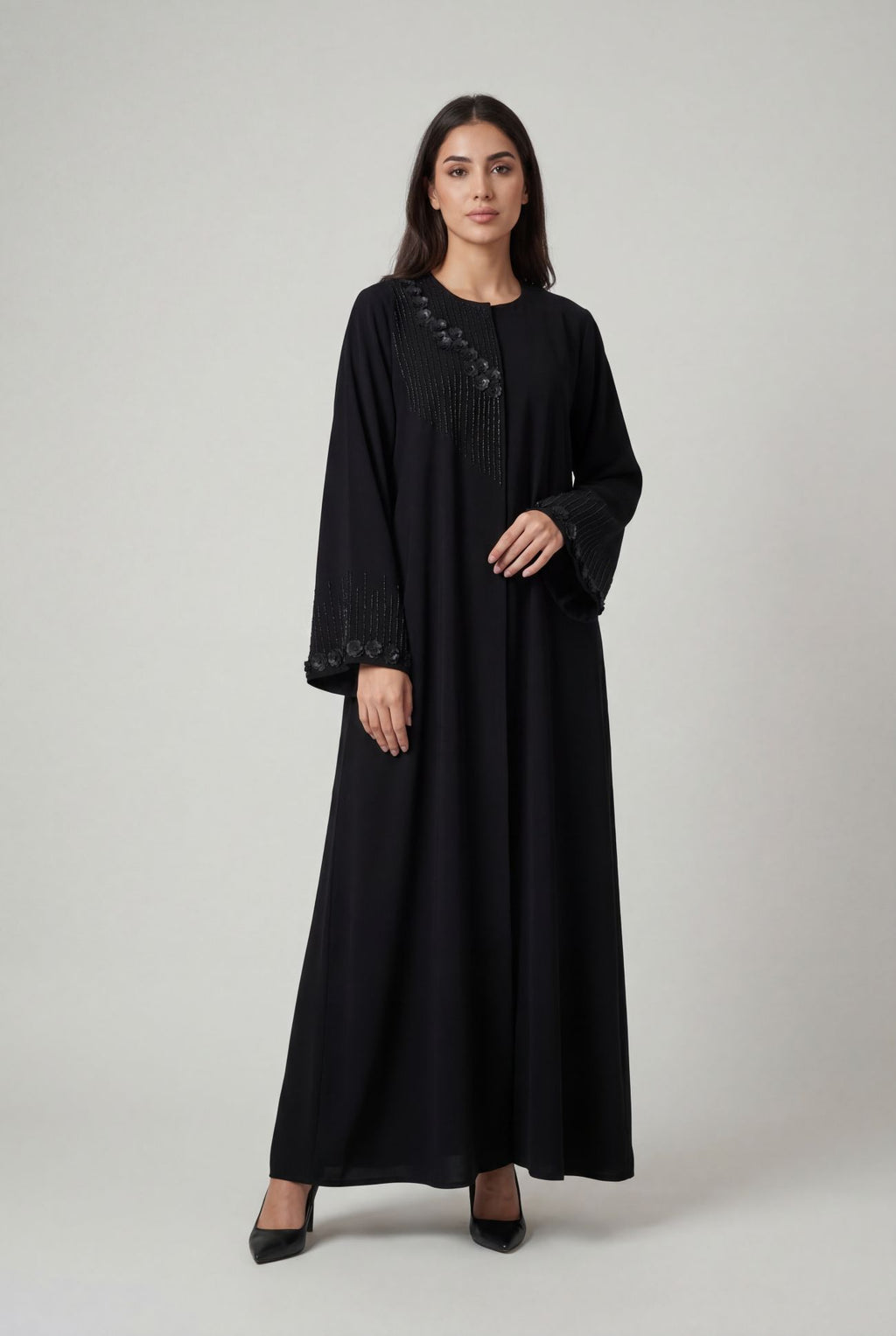 Noir Bloom Abaya