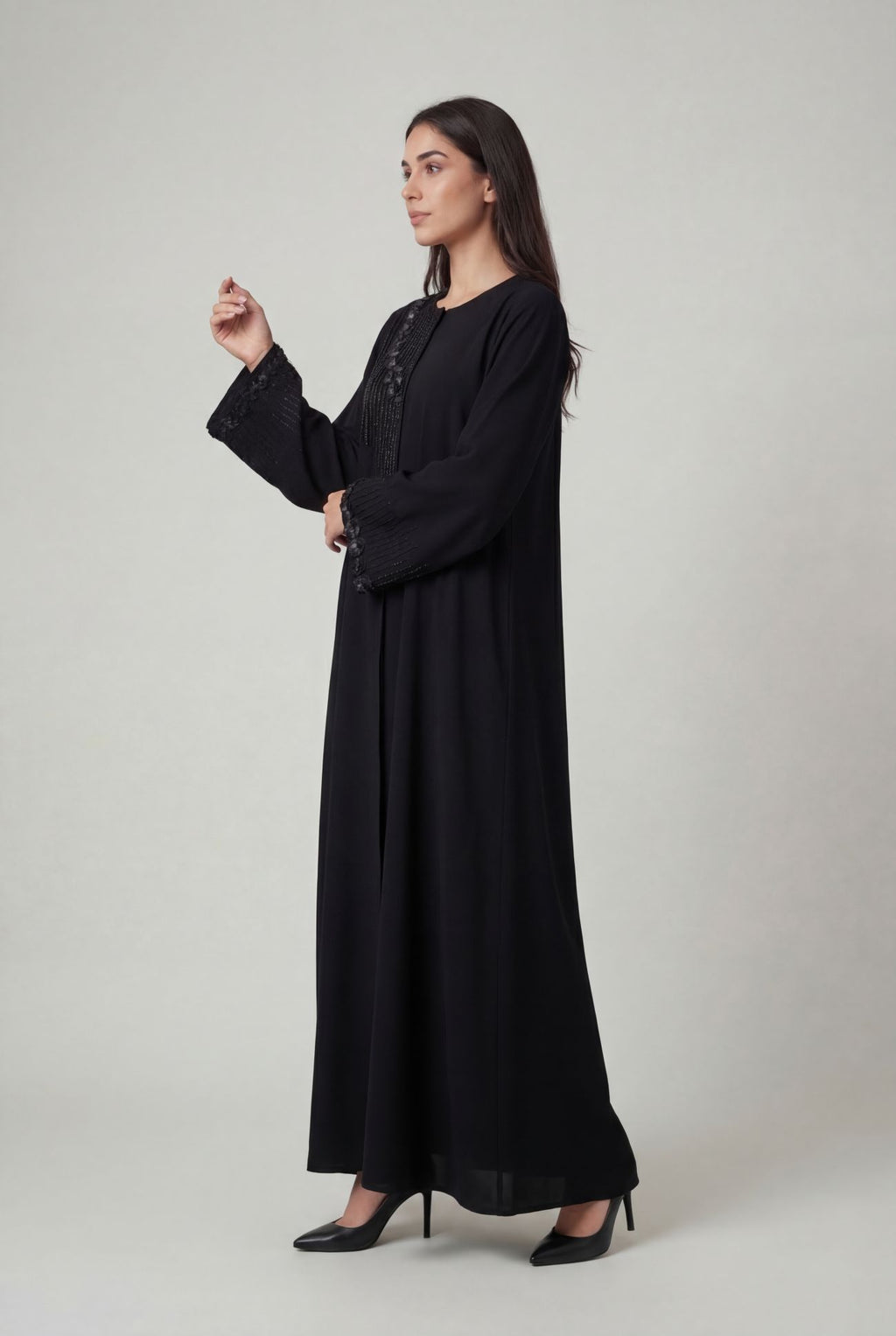 Noir Bloom Abaya