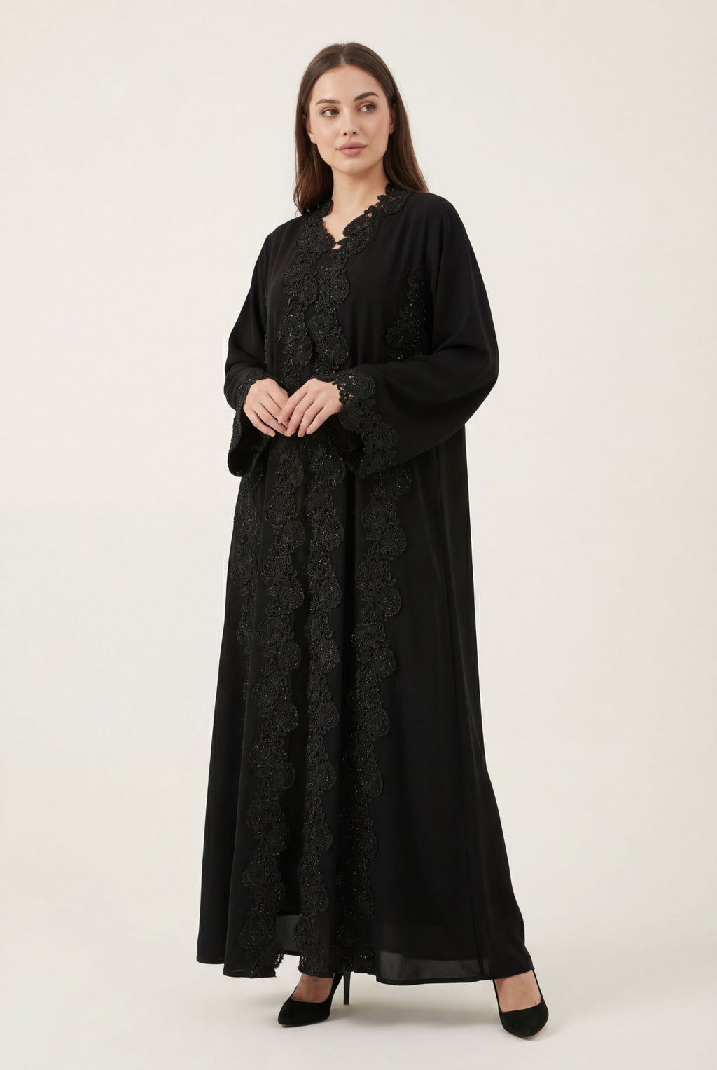 Noir Rose Abaya