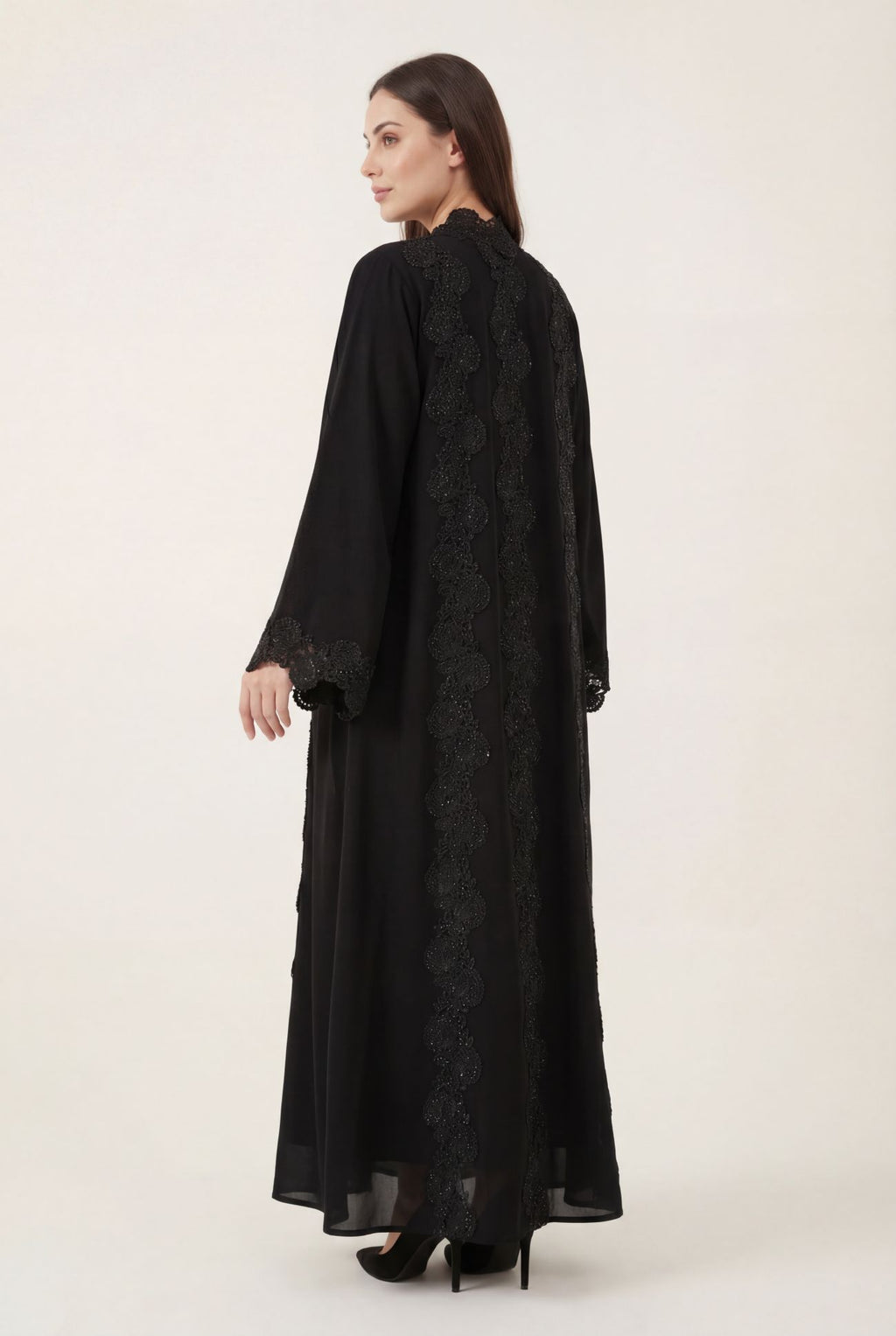 Noir Rose Abaya