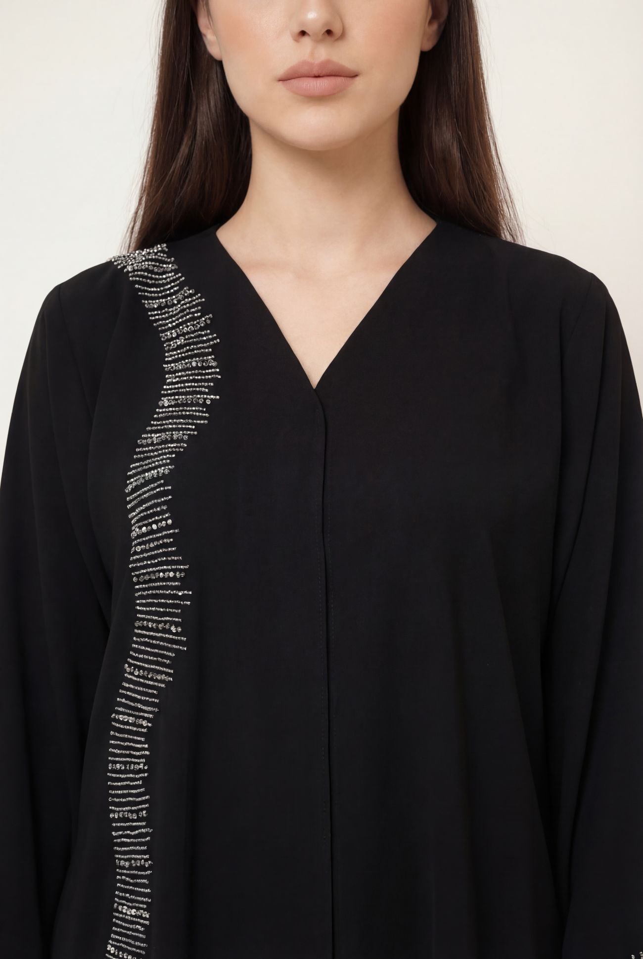 Silver Waves Abaya