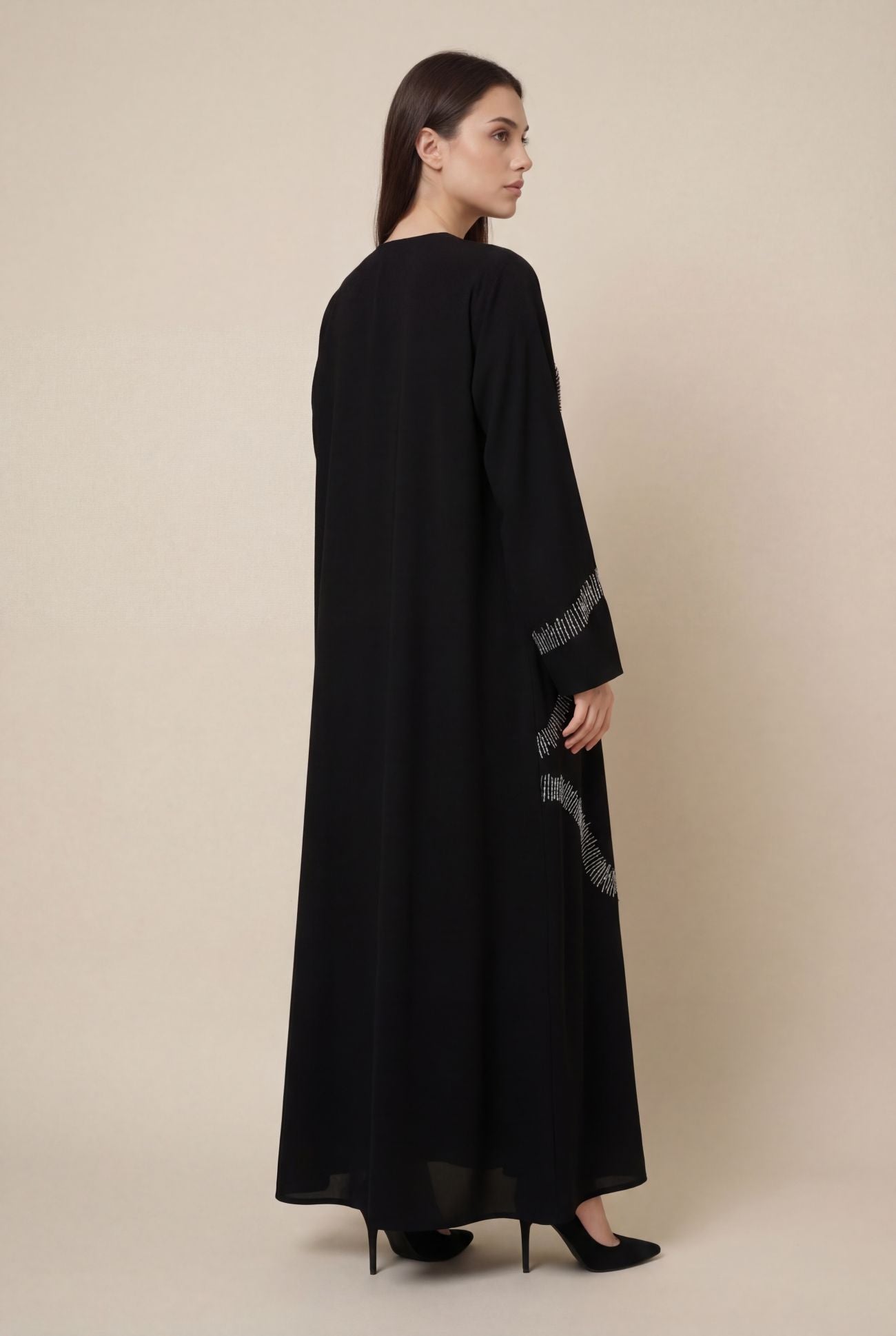 Silver Waves Abaya