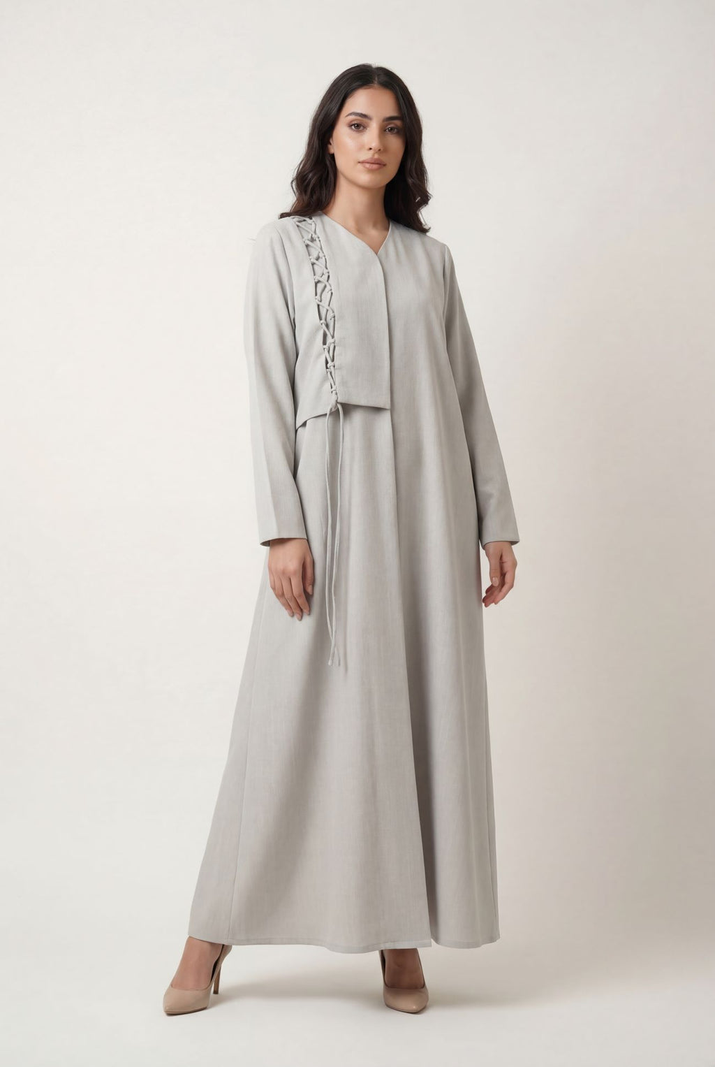 Grey Breeze Abaya