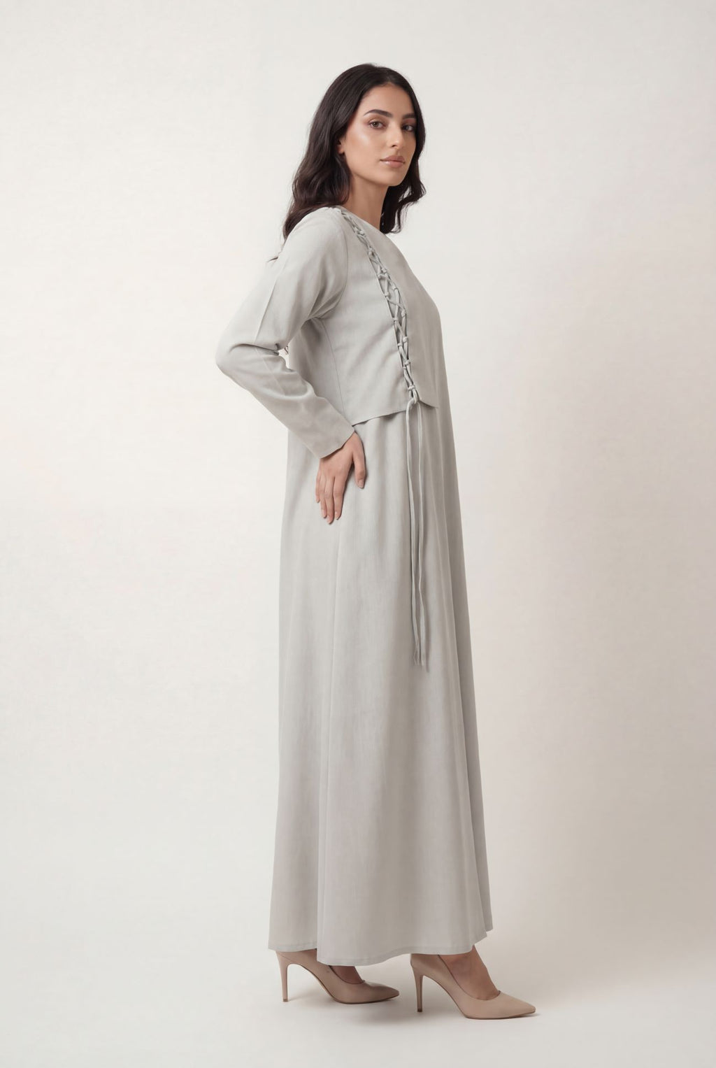 Grey Breeze Abaya