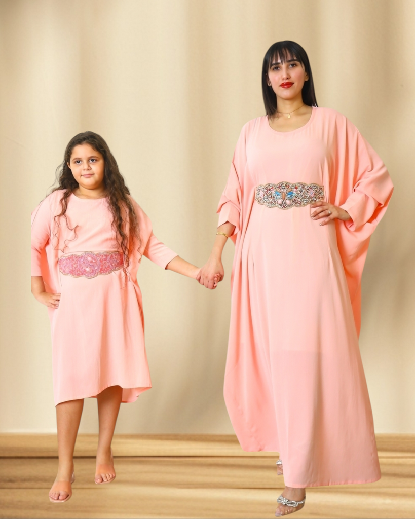 BUBBLEGUM PINK BELT DRESS (MOTHER DAUGHTER DUO) – Rayaluxurypret