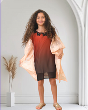 PEACH SUNSET KAFTAN  For Kids