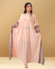 NUDE AND BLUE LACEY KAFTAN