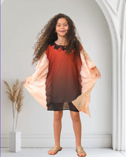 PEACH SUNSET KAFTAN  For Kids