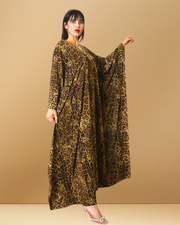 DUBAI BLING LEOPARD KAFTAN