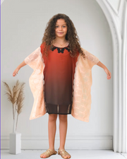 PEACH SUNSET KAFTAN  For Kids