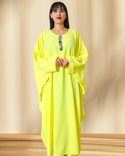 YELLOW FEVER ABAYA STYLE DRESS