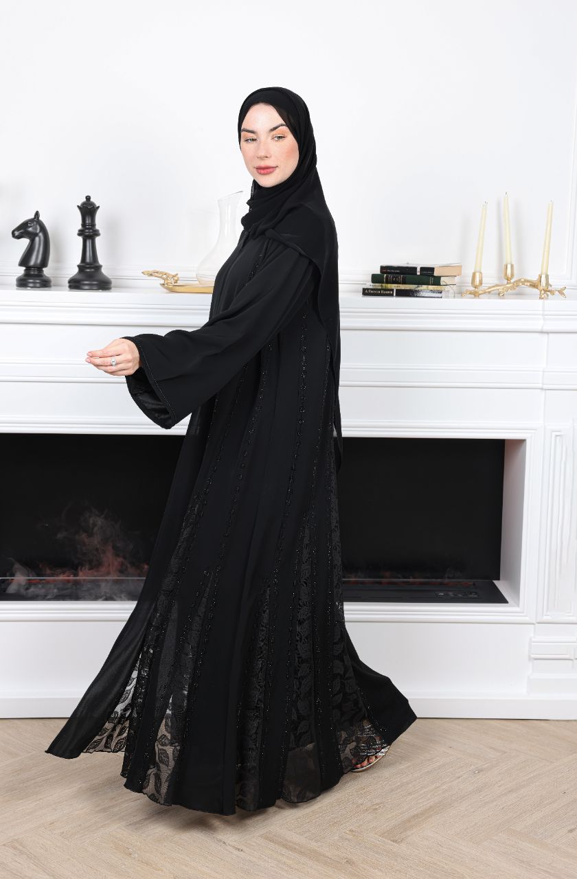 Forest Veins Abaya - Rayaluxurypret